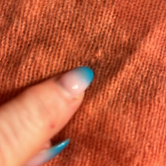 Christopher Fischer Cashmere Sweater V-neck Peach Long Sleeves Size XL - Picture 10 of 10